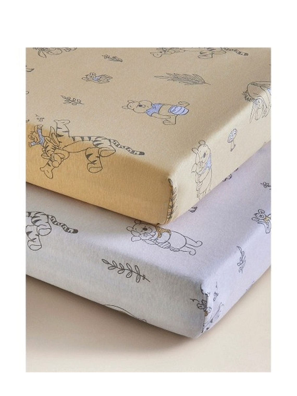 Set 2 sábanas bajeras jersey algodón para cuna 10