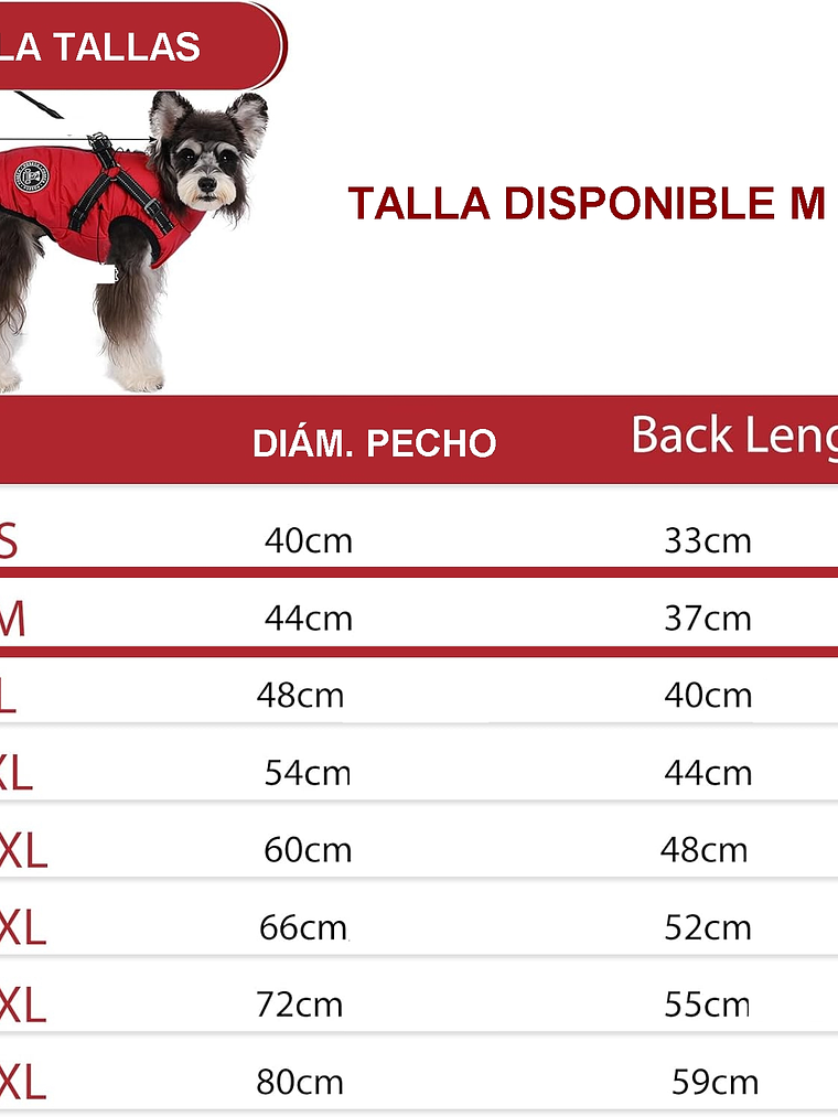 Chaqueta con arnés perro pequeño FUCSIA Talla M 3