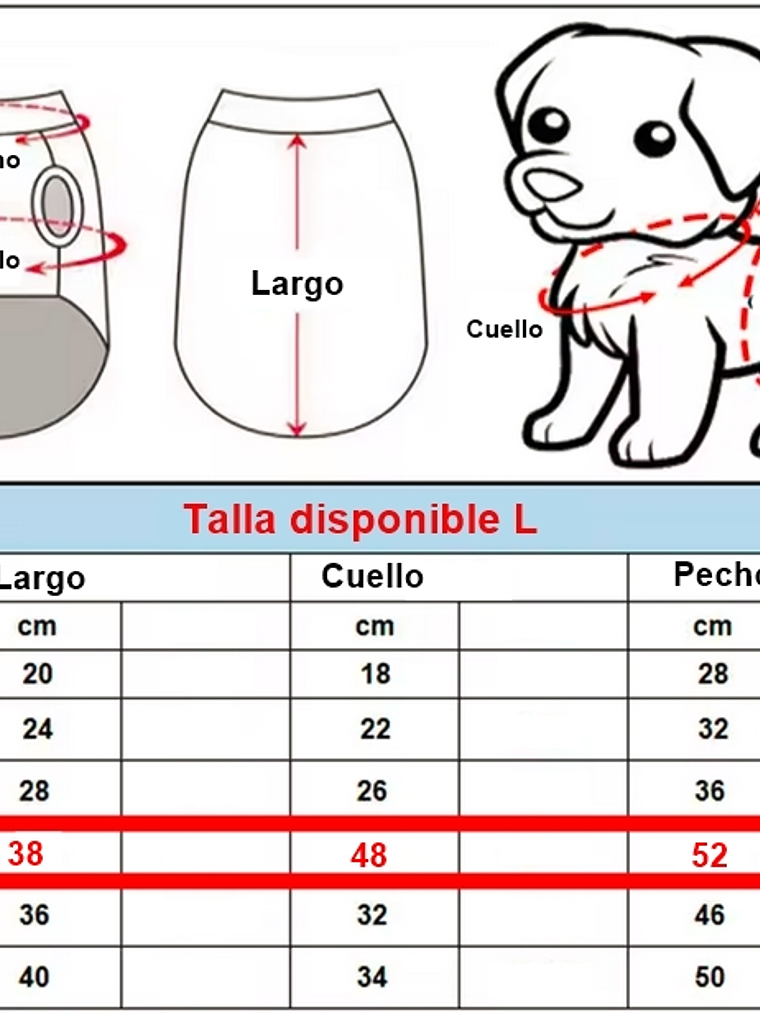 Chaqueta con arnés perro pequeño AZUL Talla L 5