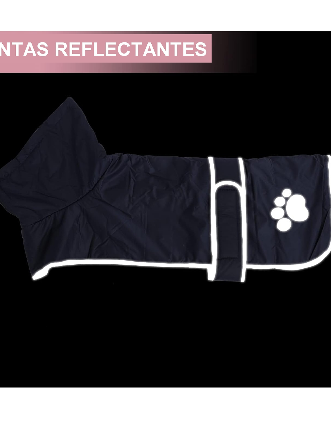 Chaqueta tipo capa perro salchicha AZUL Talla S 5