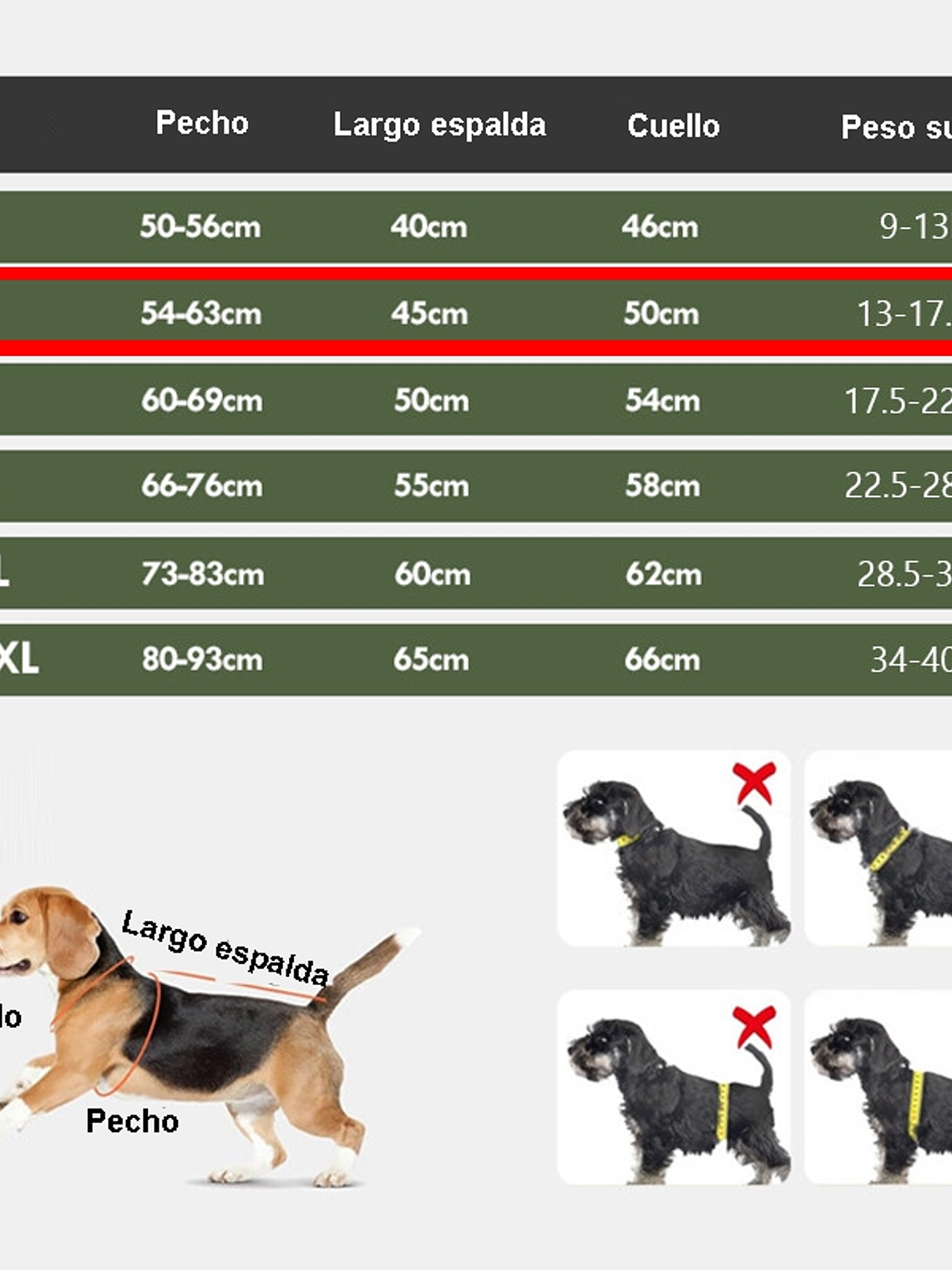 Buzo con piernas impermeable para perro mediano Talla M 4