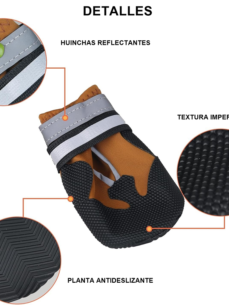 Zapatos de nieve para perro talla L 3