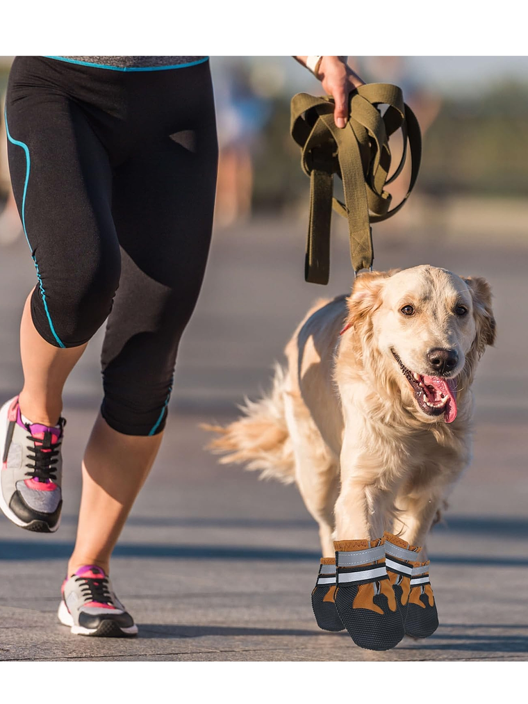 Zapatos de nieve para perro talla L 4