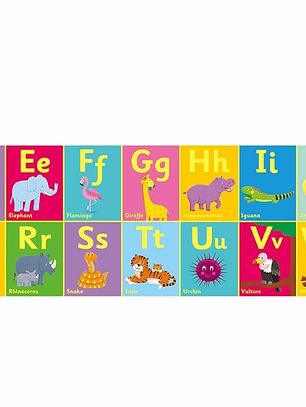 Rompecabezas gigante de suelo - ANIMALES Y ALFABETO INGLES