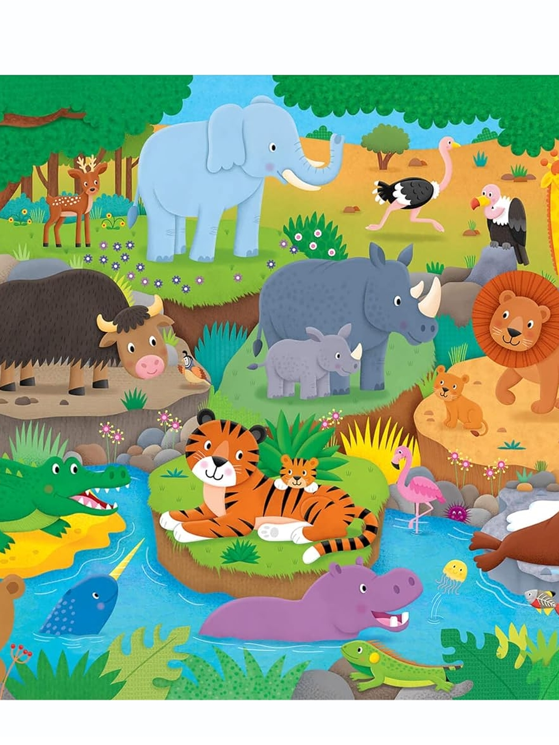 Rompecabezas gigante de suelo - ANIMALES Y ALFABETO INGLES 4