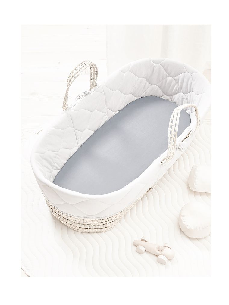 Set 2 sábanas bajeras jersey algodón para Moisés 1