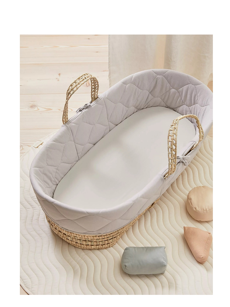 Set 2 sábanas bajeras jersey algodón para Moisés 7