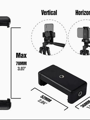 Mini Trípode ligero para celulares control remoto