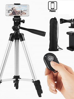 Mini Trípode ligero para celulares control remoto