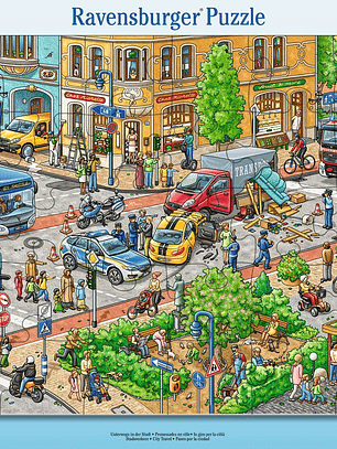 Rompecabezas para niños Ciudad y Crucero 2 unidades