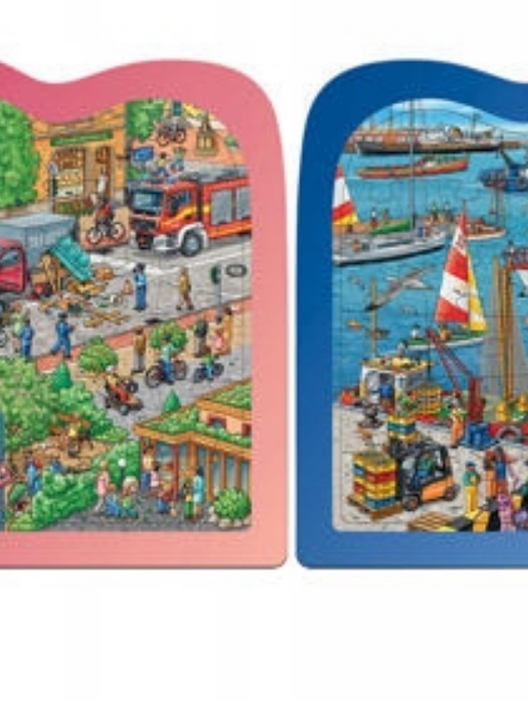 Rompecabezas para niños Ciudad y Crucero 2 unidades 3