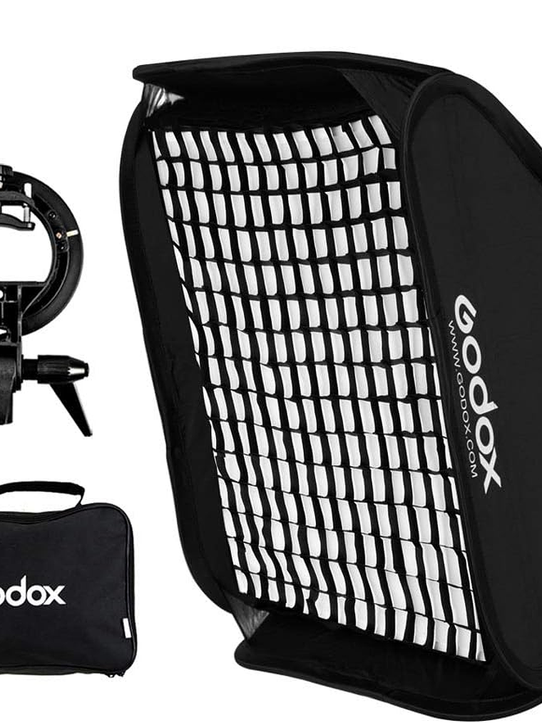 SOFTBOX GODOX 40x40 con GRID y adaptador Bowen S 7