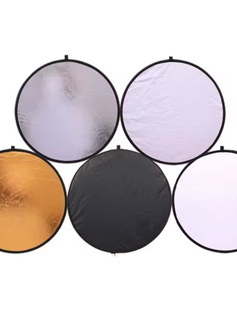 Reflector difusor para fotografía redondo 110cm 5 en 1 2