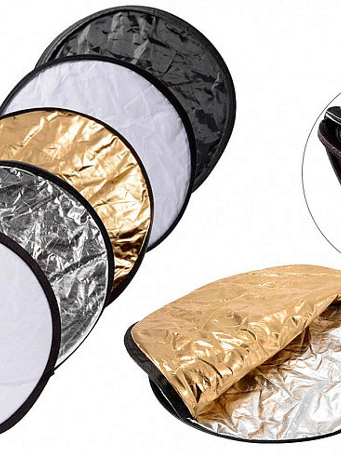 Reflector difusor para fotografía redondo 110cm 5 en 1 1