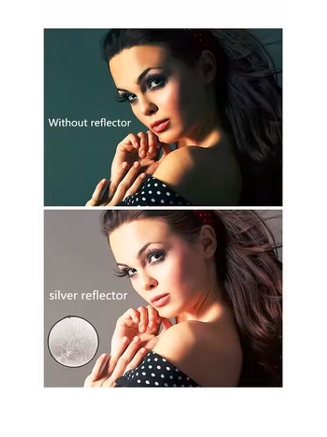 Reflector difusor para fotografía redondo 110cm 5 en 1 4