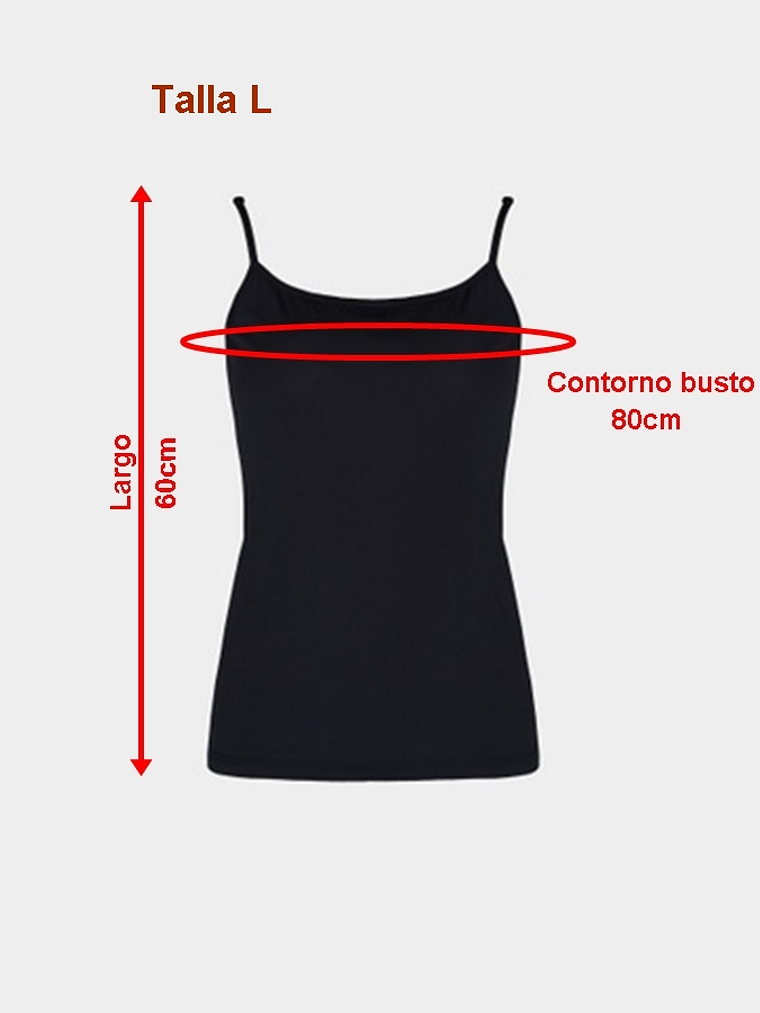 Camiseta de mujer con pabilos Algodón-COLORES 14