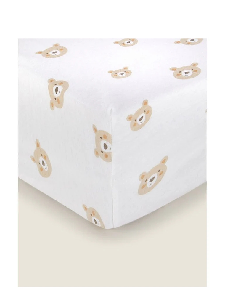 Set 2 sábanas bajeras jersey algodón para cuna 12