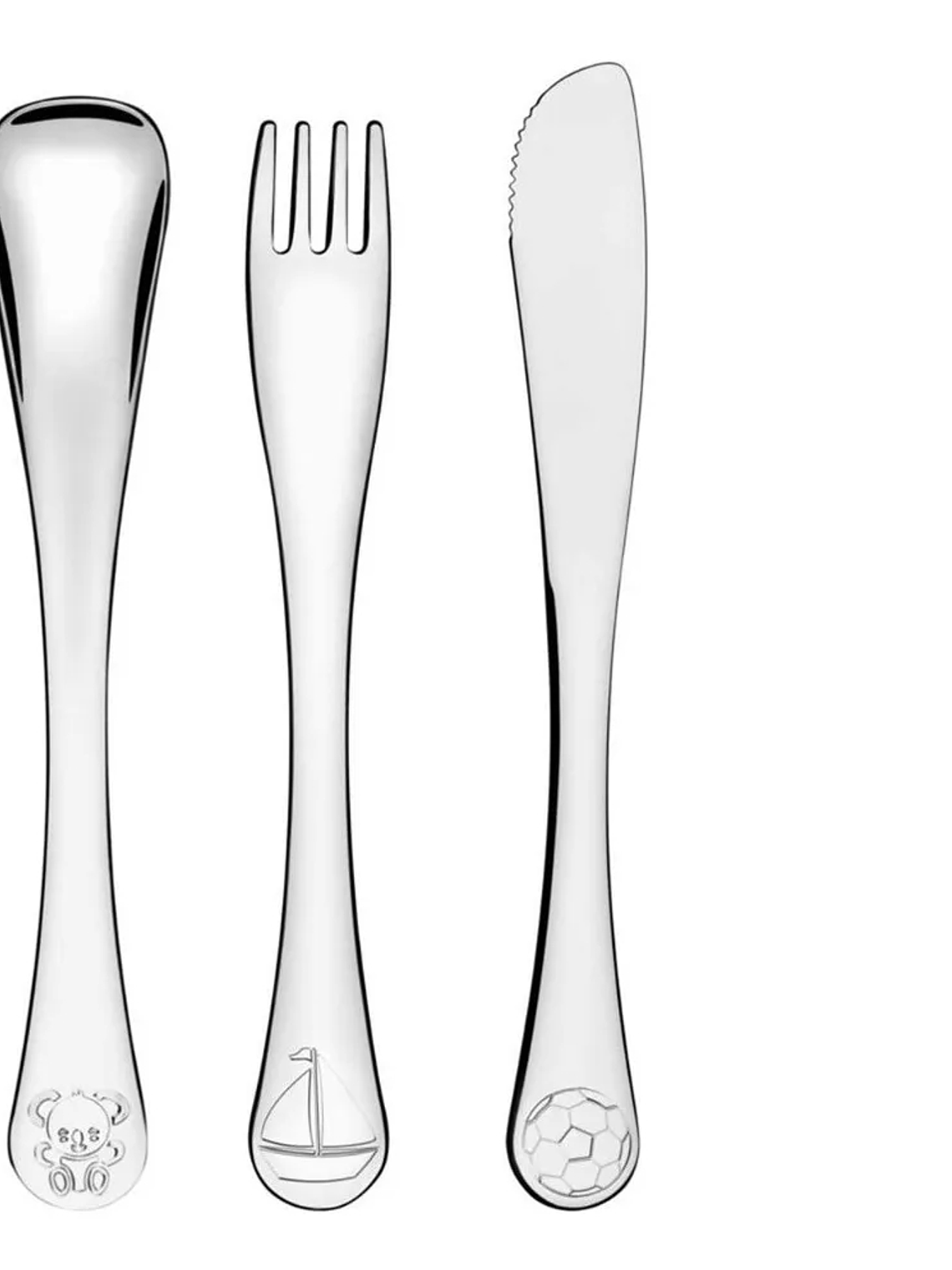 Set de 3 cubiertos de metal para bebé 36 meses OSITO 1