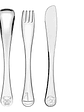 Set de 3 cubiertos de metal para bebé 36 meses OSITO - Miniatura 1