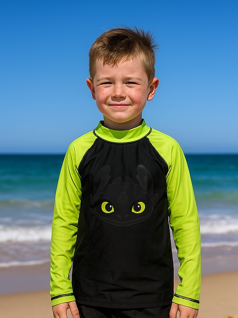 Poleras para playa y piscina con filtro UV cartoons 8
