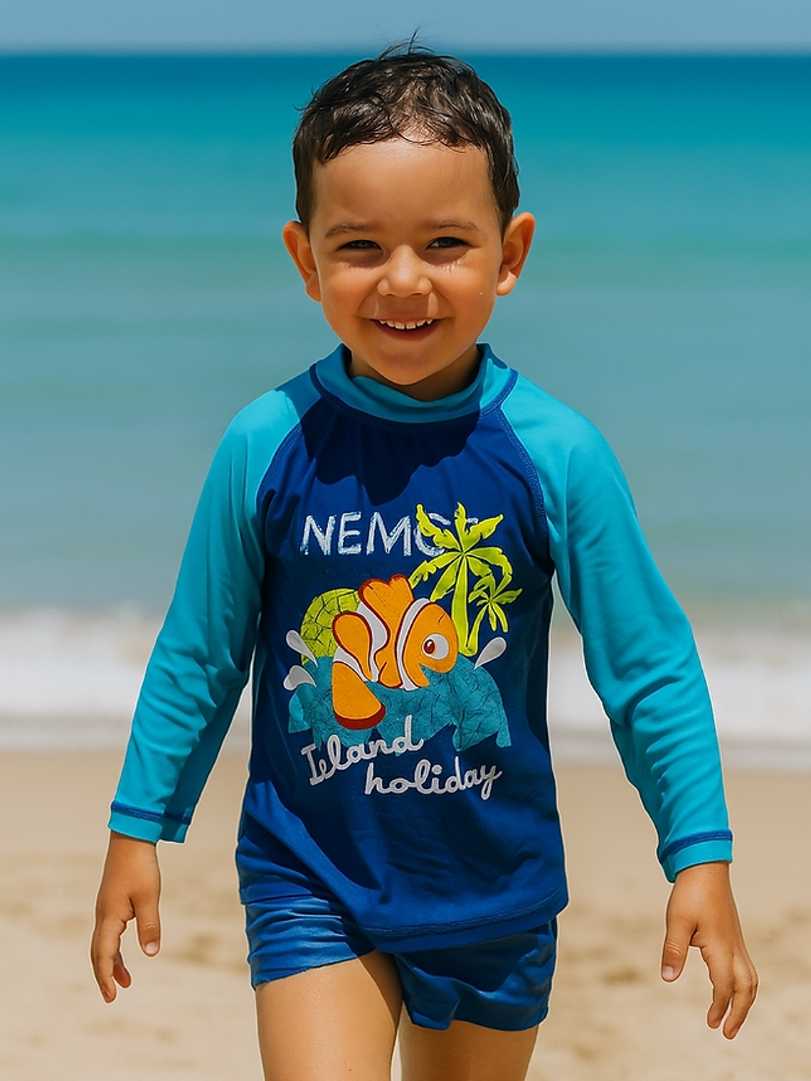 Poleras para playa y piscina con filtro UV cartoons 9