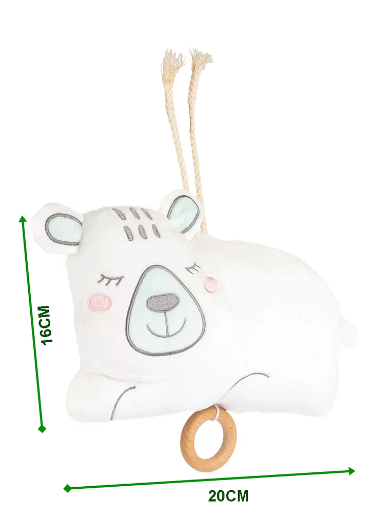 Oso polar de peluche para bebé con música 2