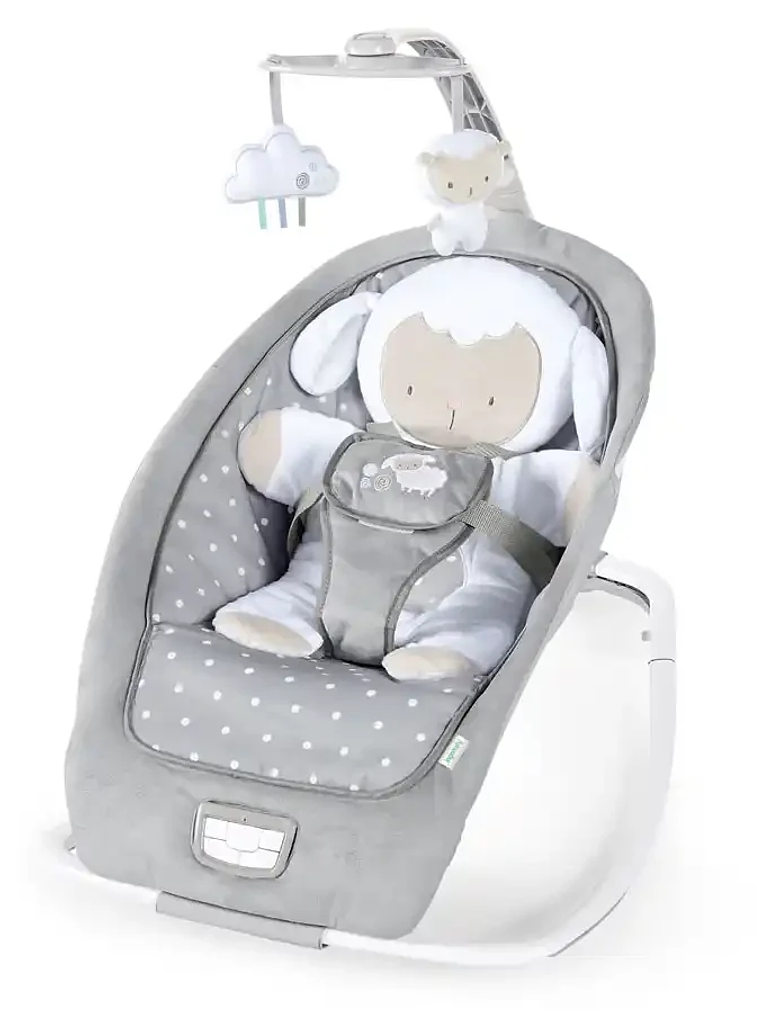 Silla Rocker mecedora musical con peluche de oveja 4