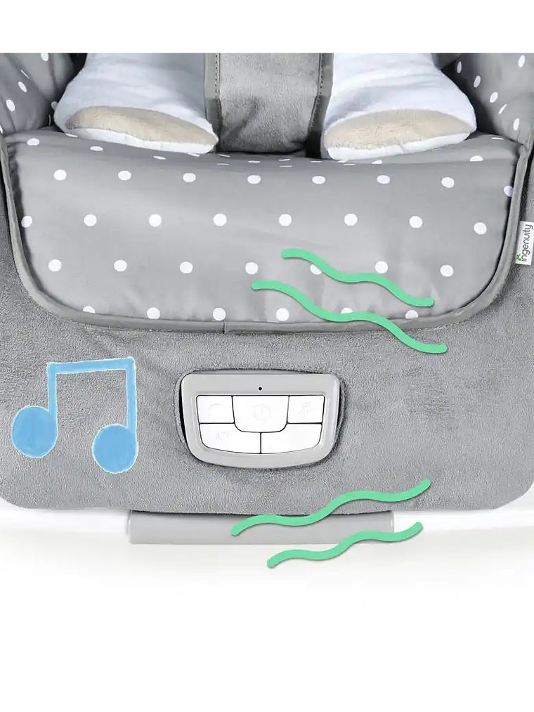 Silla Rocker mecedora musical con peluche de oveja 9