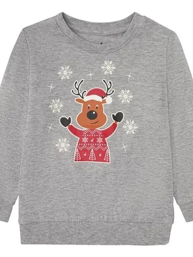 Polera manga larga para niños Algodón 100% Navidad 5