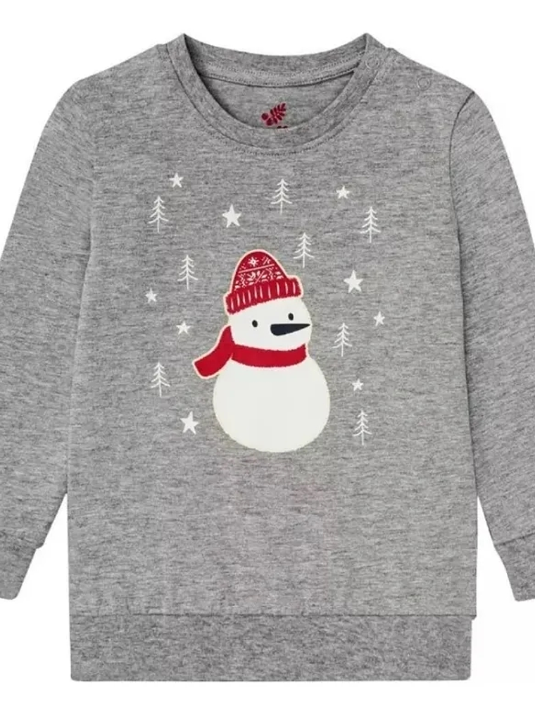 Polera manga larga para niños Algodón 100% Navidad 7