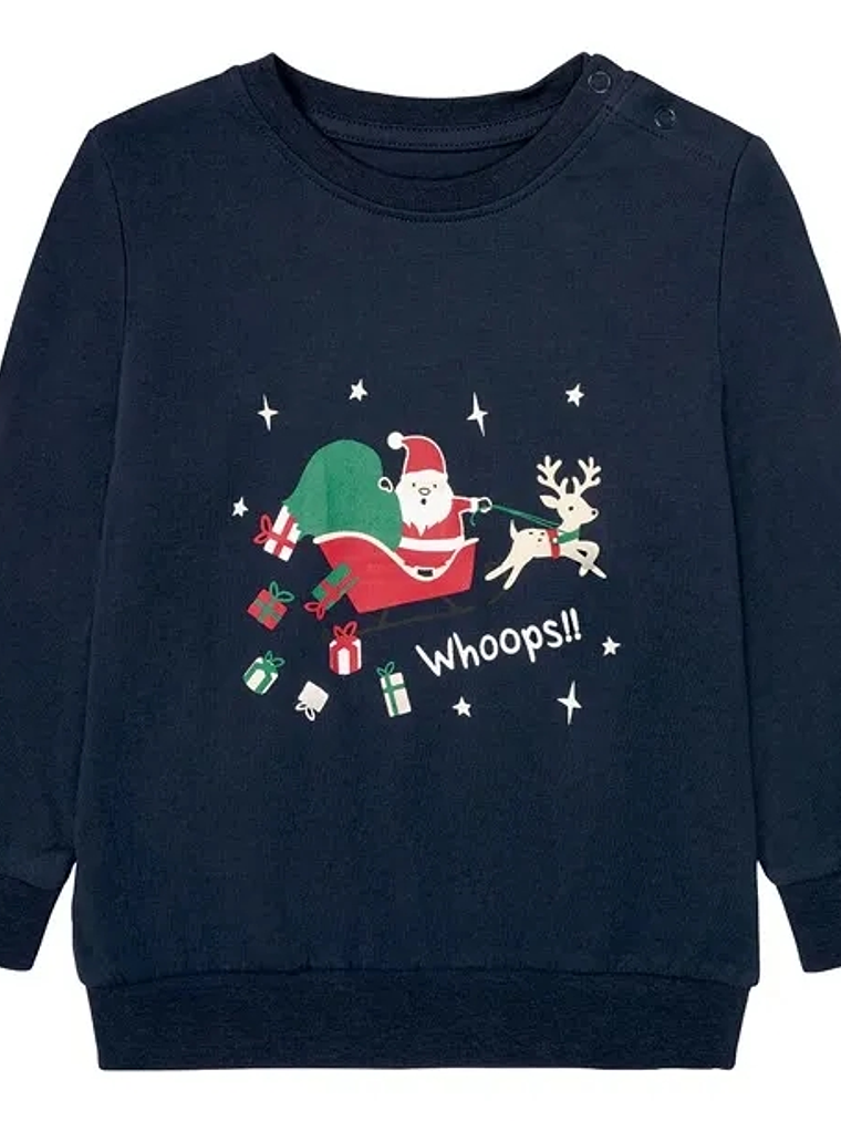 Polera manga larga para niños Algodón 100% Navidad 11