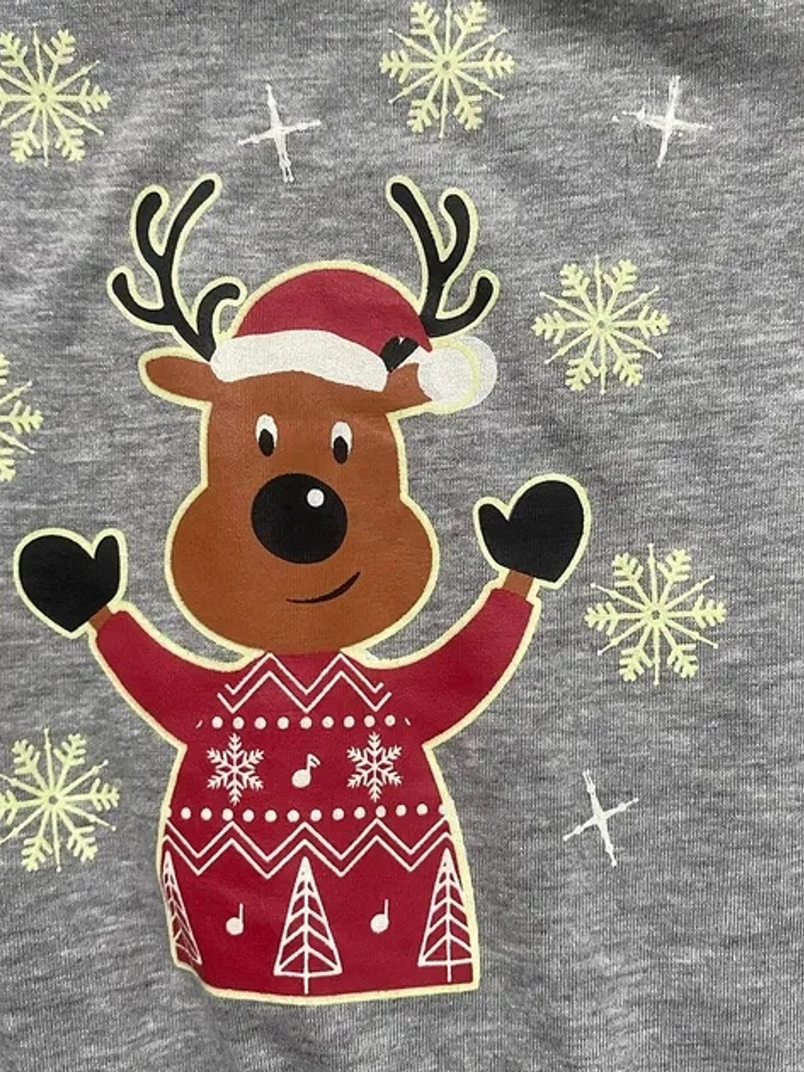 Polera manga larga para niños Algodón 100% Navidad 12