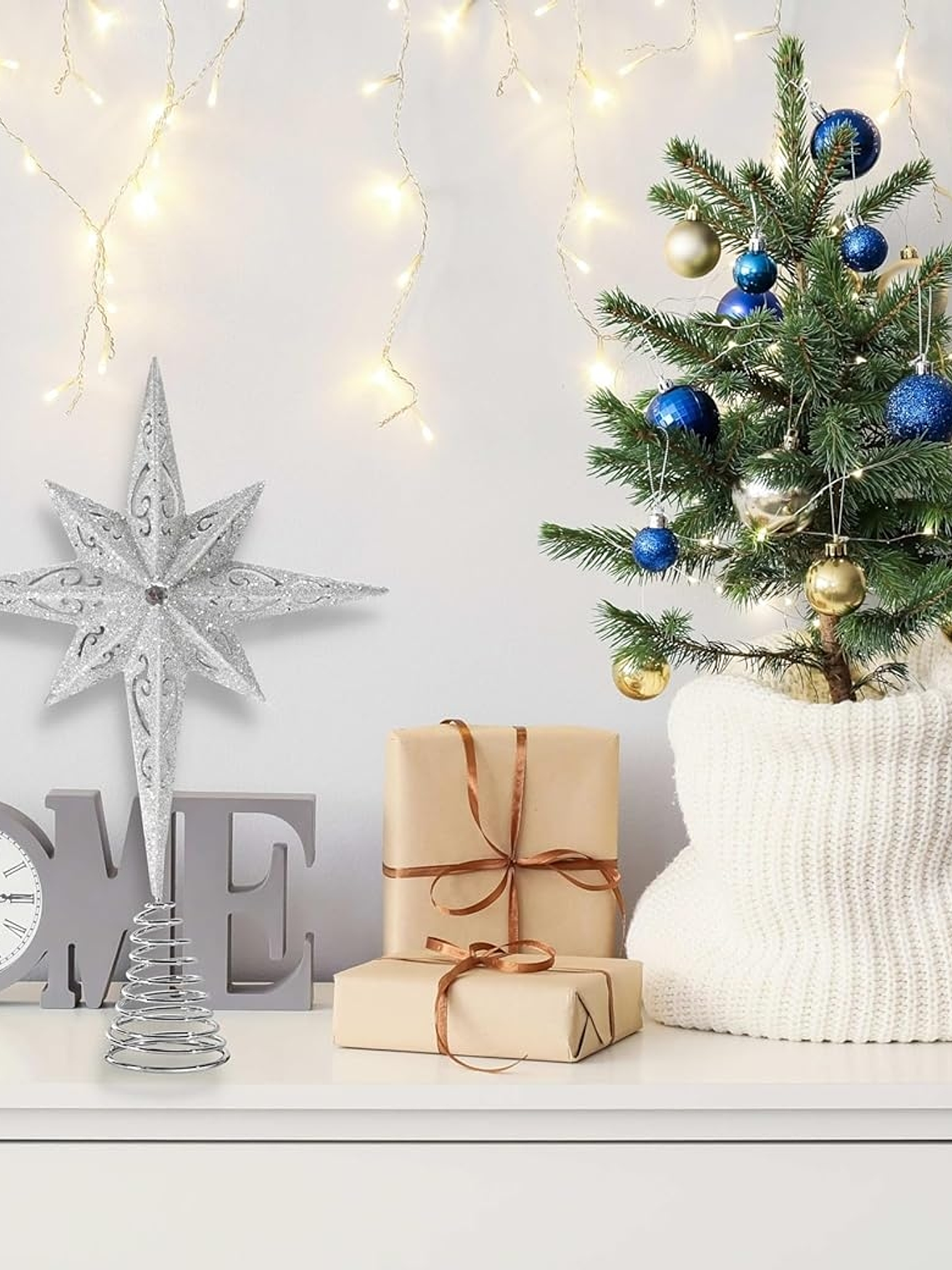 ADORNO ESTRELLA GRANDE 38x25cm para árbol navideño 4