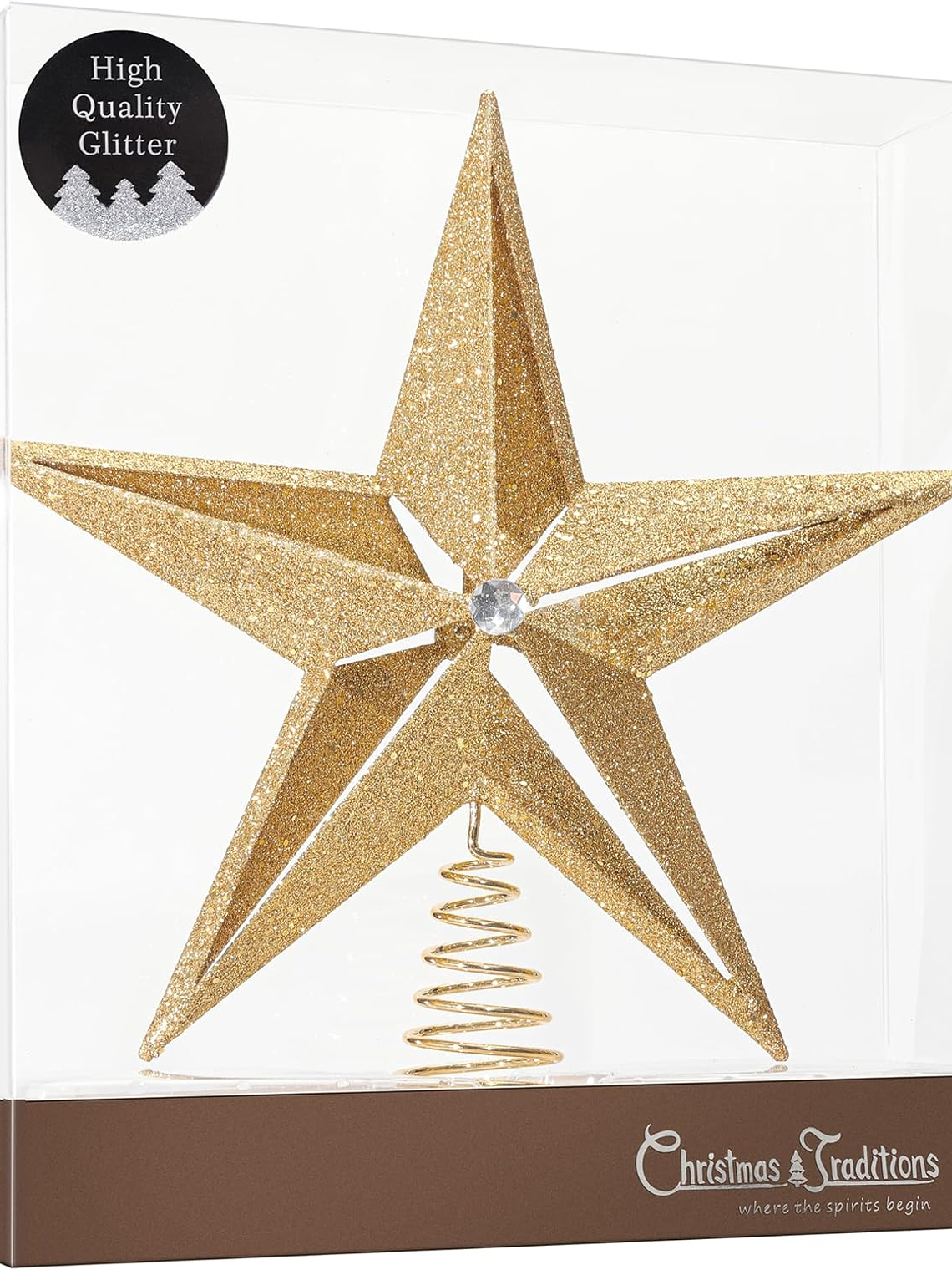 ESTRELLA MEDIANA 3D glitter 27X25cm 4