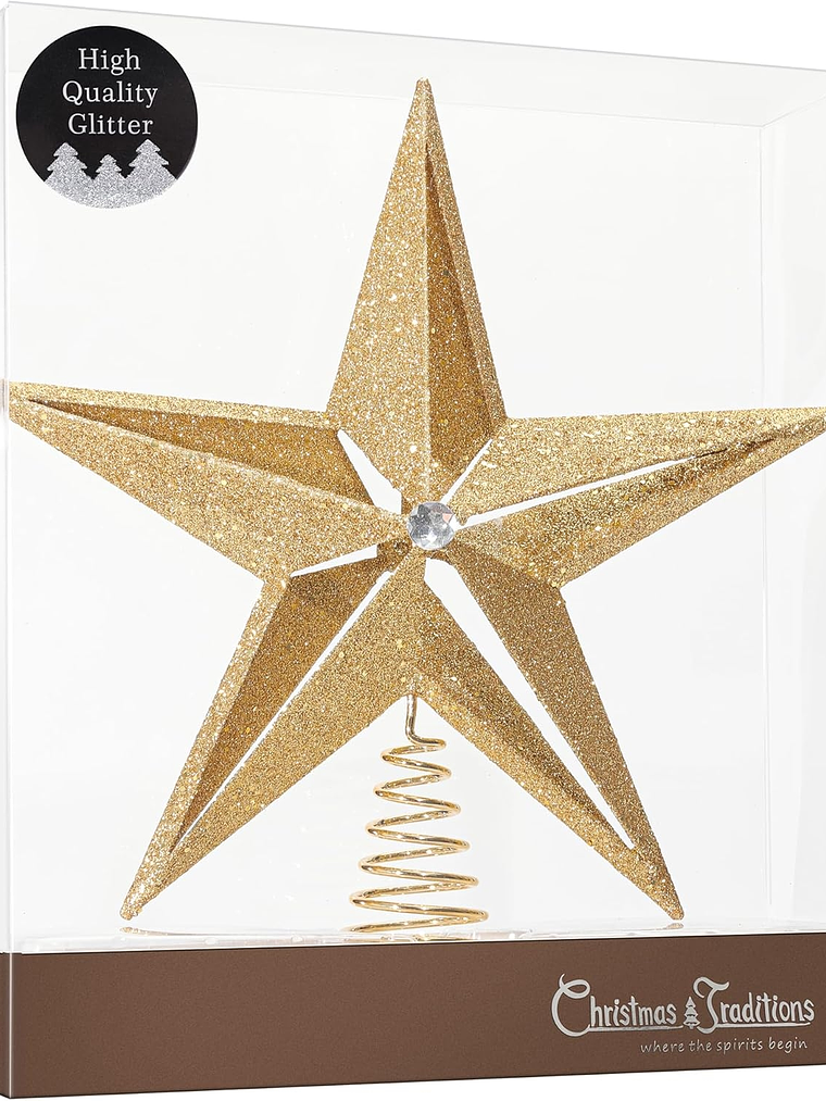 ESTRELLA MEDIANA 3D glitter 27X25cm 4