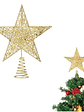 ADORNO ESTRELLA dorada árbol navideño - Miniatura 2
