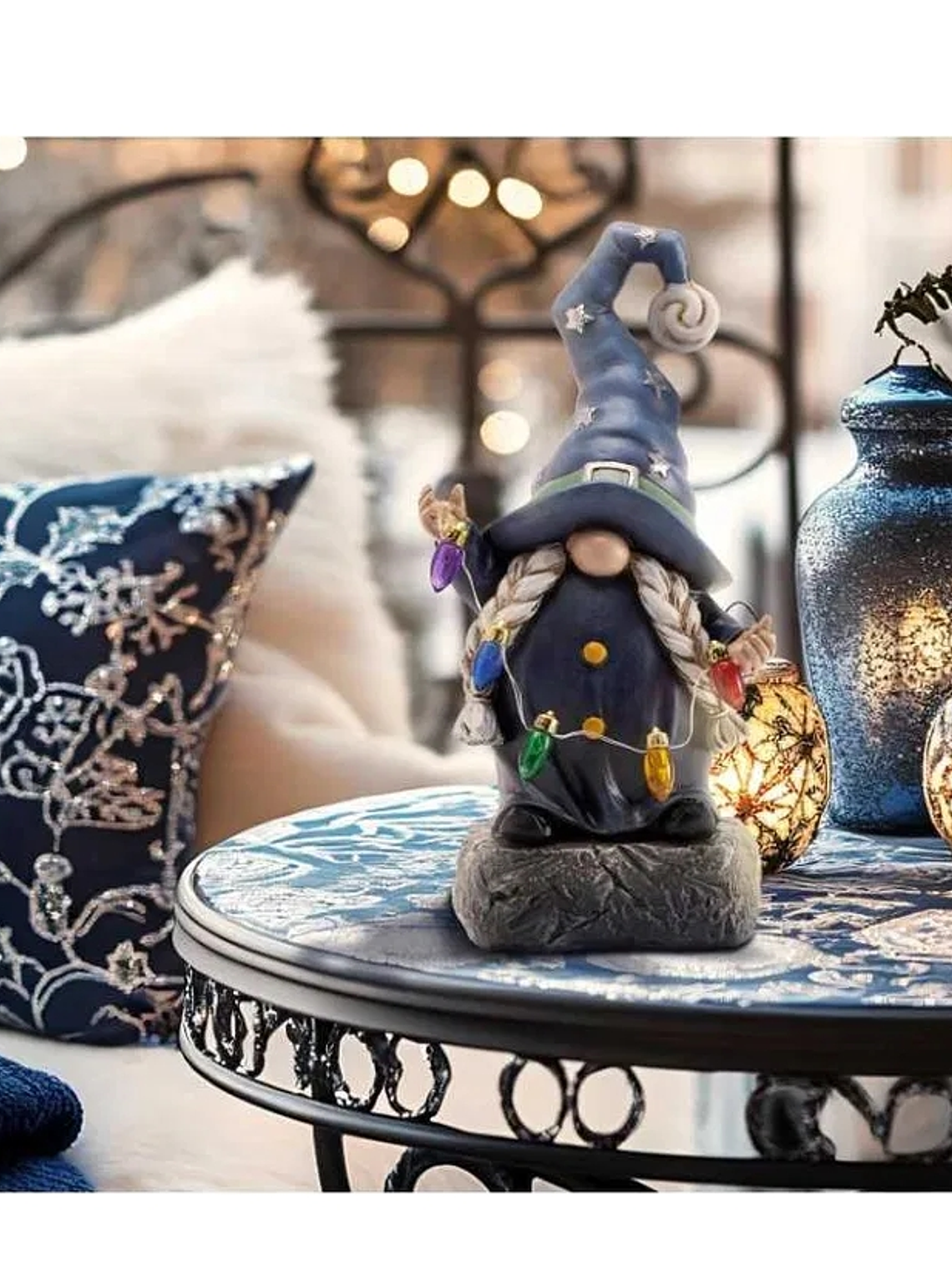 Decoración para jardín GNOMO a pilas 4