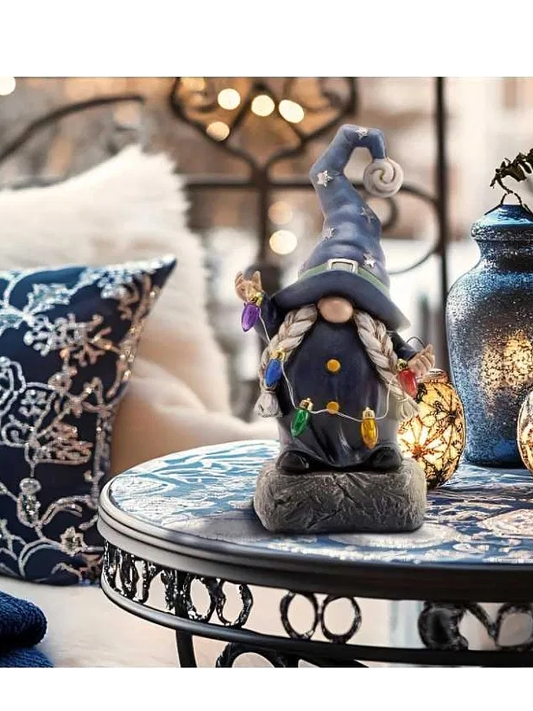 Decoración para jardín GNOMO a pilas 4
