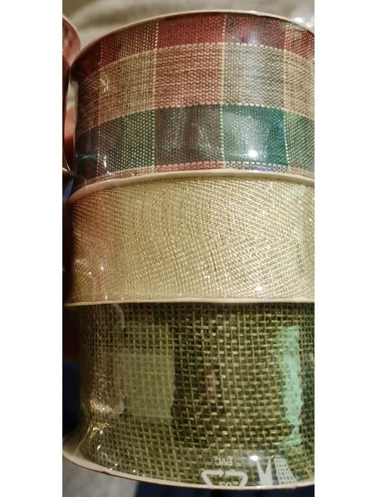 TRIO DE CINTAS DE TELA ALAMBRE 4