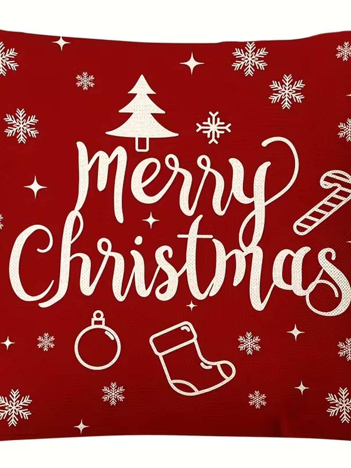 4 Fundas Cojines fibra natural Decoracion Navidad 45x45 SIN COJIN 3