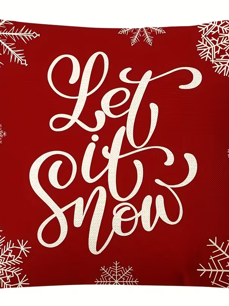 4 Fundas Cojines fibra natural Decoracion Navidad 45x45 SIN COJIN 7