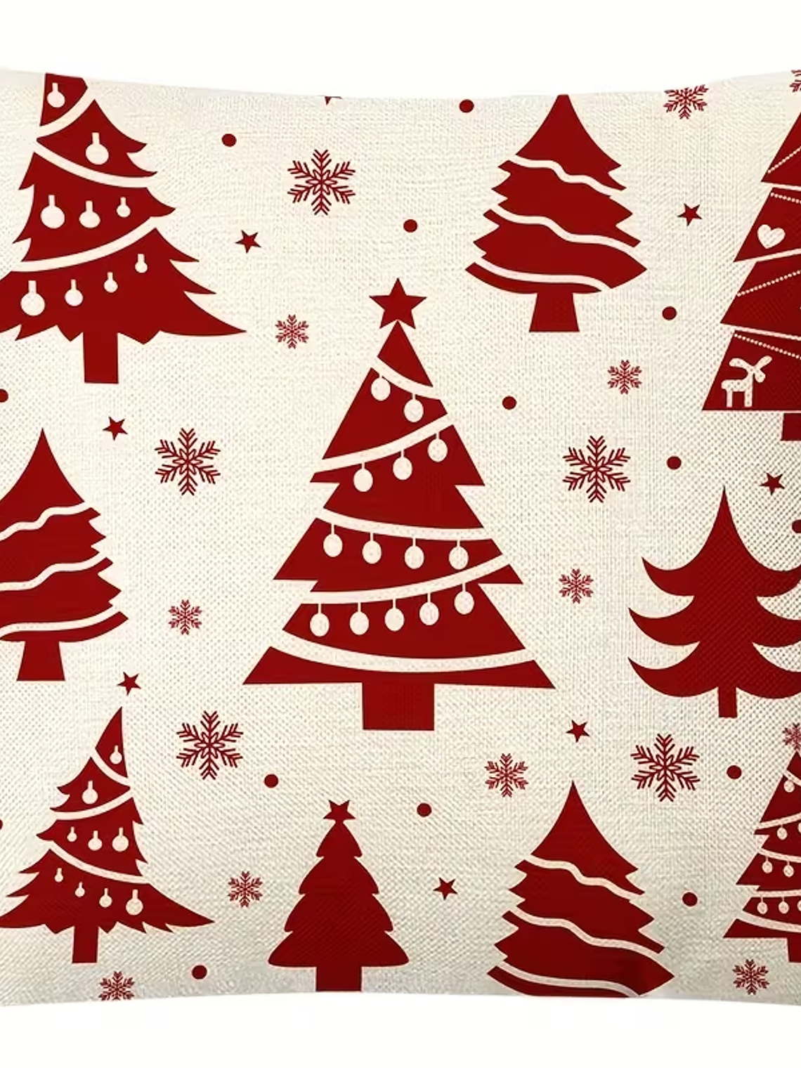 4 Fundas Cojines fibra natural Decoracion Navidad 45x45 SIN COJIN 5