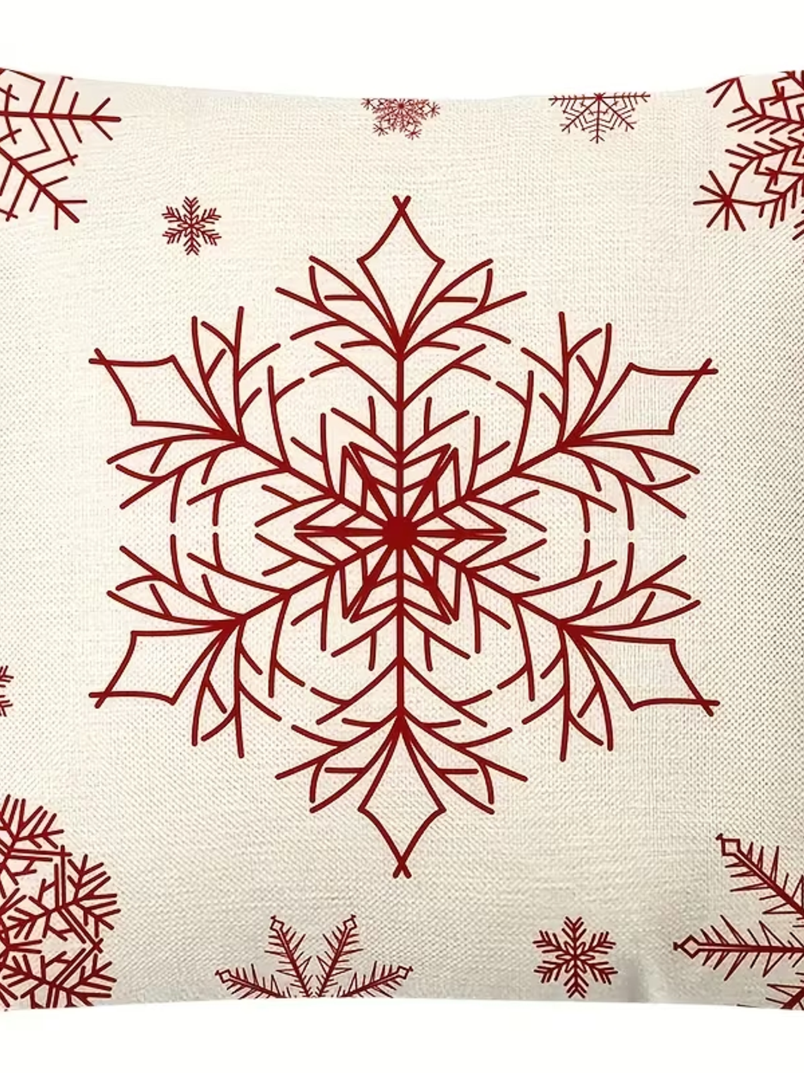 4 Fundas Cojines fibra natural Decoracion Navidad 45x45 SIN COJIN 4