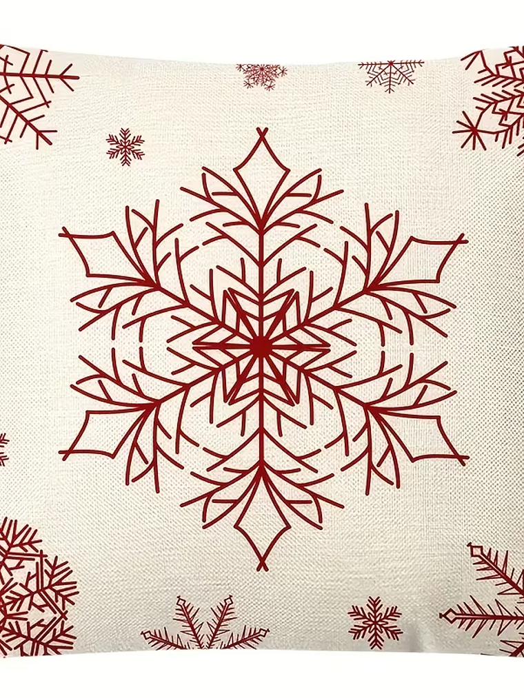 4 Fundas Cojines fibra natural Decoracion Navidad 45x45 SIN COJIN 4