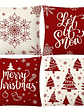 4 Fundas Cojines fibra natural Decoracion Navidad 45x45 SIN COJIN - Miniatura 1