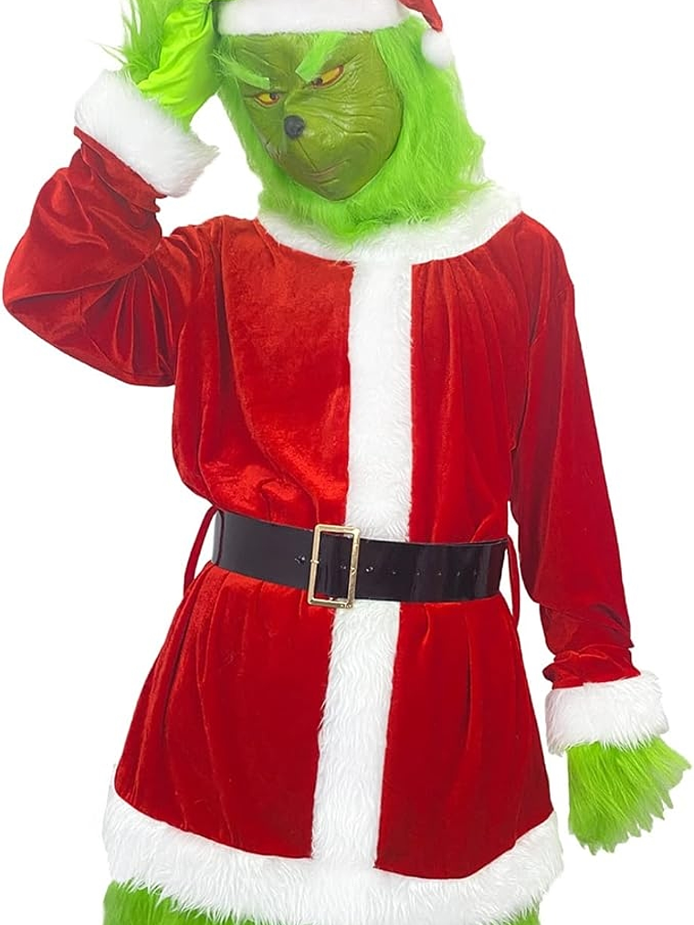 DISFRAZ de El Grinch adulto PLUSH 8 piezas 5