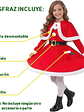 Disfraz niña navideña Talla M 7-9 años - Miniatura 3