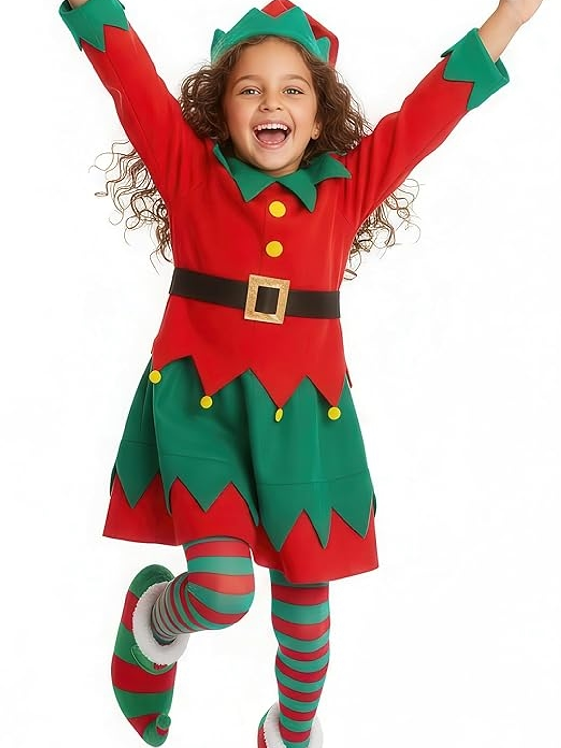 Disfraz niña Elfo Talla M 7-9 años 1