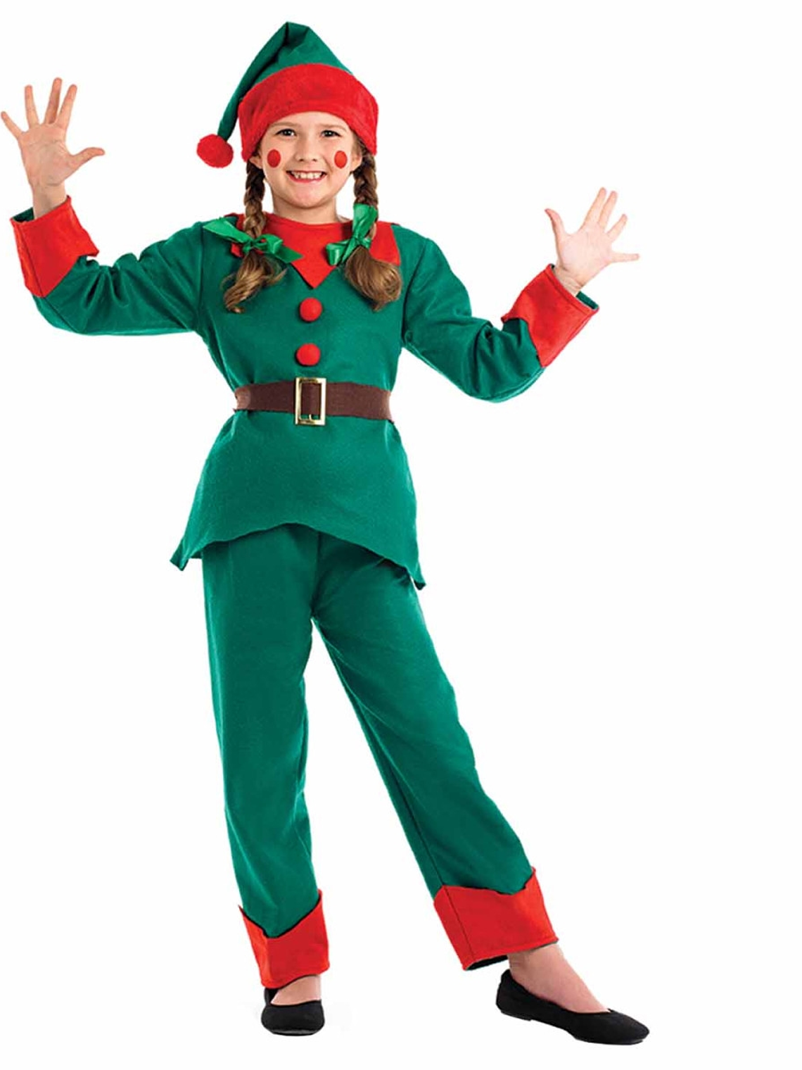 Disfraz elfo con pantalón, Talla L, niño 10-12 años 1