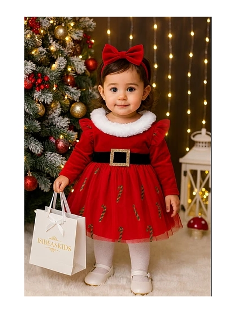 Vestidito navideño para bebé 6-12 meses 1